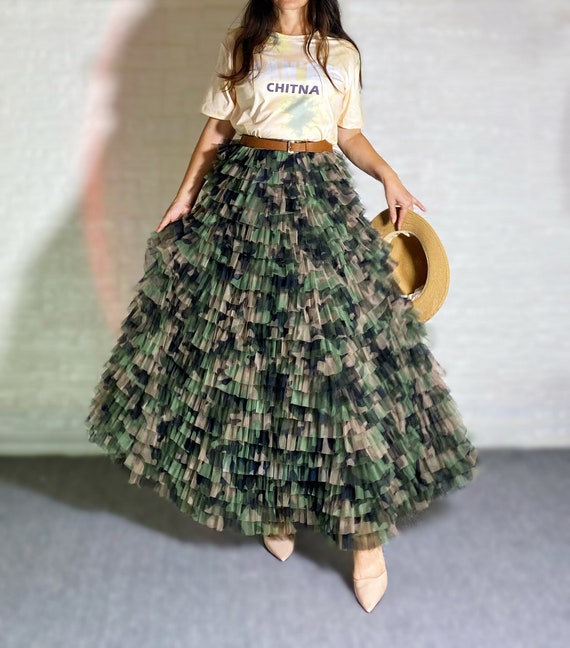 Camo mesh skirt online