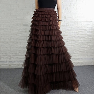 Adult tulle skirt, cupcake skirt, photo shoot party skirt,Fluffy skirt,Floor length tulle skirt,Custom any size