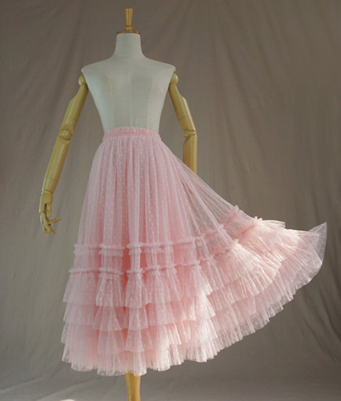 Pink Tulle Layered Dress main image 0
