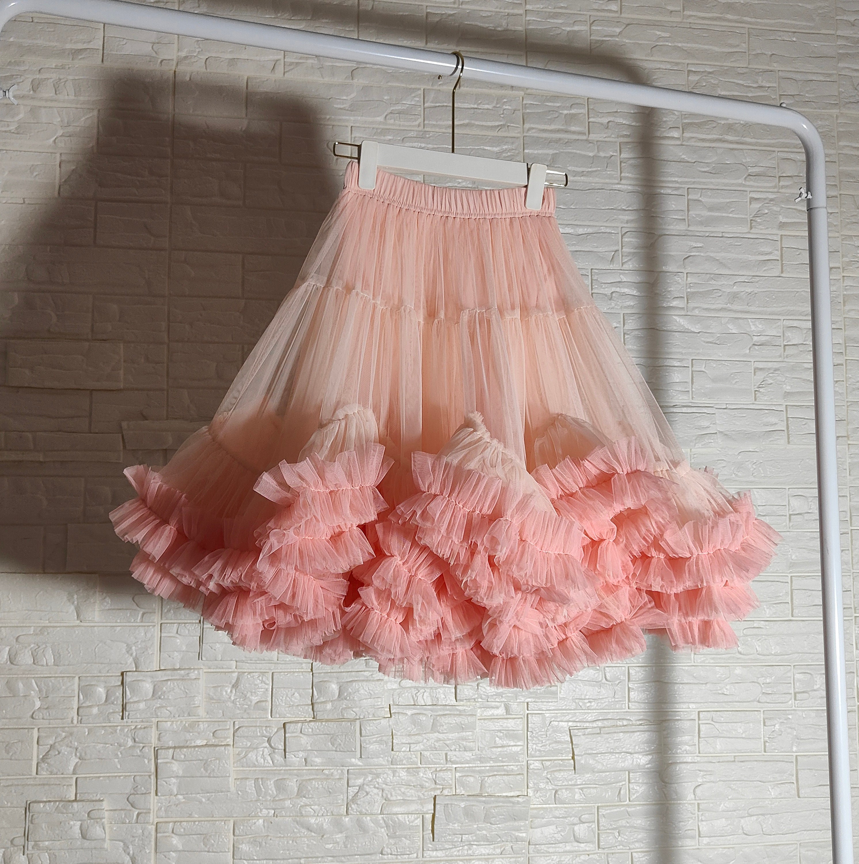 Ruffled Tulle Skirt: A-line Fairy Tutu, Plus Size Dance Skirt - Etsy