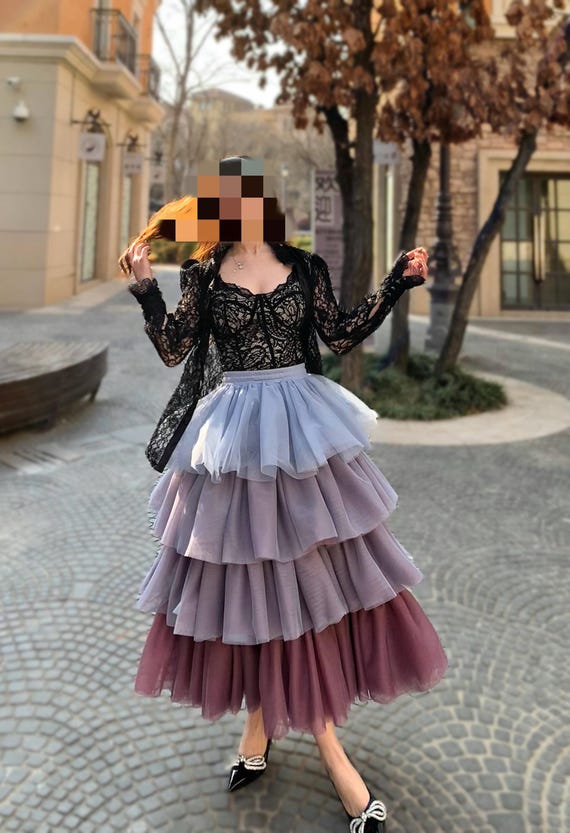 新品UNITED TOKYO ブロッキングメッシュスカート 川口春奈さん着用