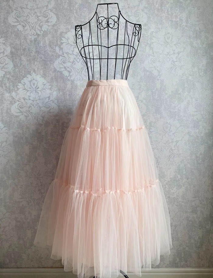 Classic Tulle Skirts A-line Stretch High Waist Skirts for - Etsy