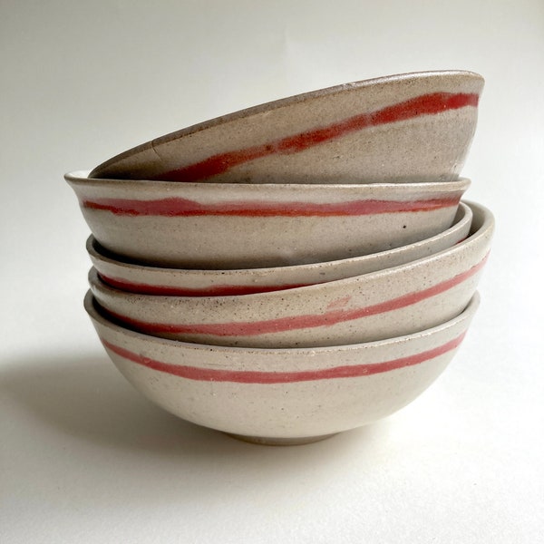 Handmade Ceramic Bowl Set of 5 | Pottery Bowls | Medium Bowls | Serving Bowls | 550 ml