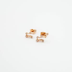Gemini May 21. Jun 20. Zodiac Earrings 925 Silver GOLD / SILVER / ROSEGOLD plated Star Constellation image 4