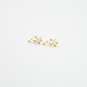Gemini May 21. Jun 20. Zodiac Earrings 925 Silver GOLD / SILVER / ROSEGOLD plated Star Constellation image 7