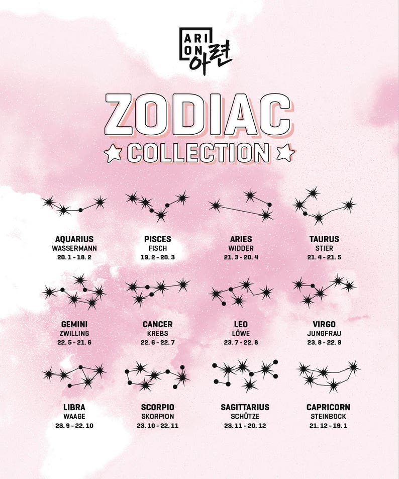 Sagittarius Nov 22. Dec 21. Zodiac Necklace 925 Silver - Etsy