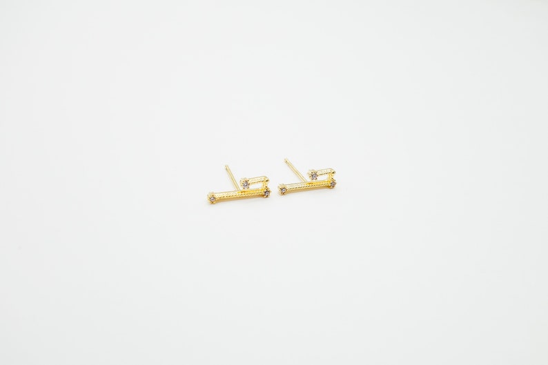 Aries Mar 21. Apr 19. Zodiac Earrings 925 Silver GOLD / SILVER / ROSEGOLD plated Star Constellation image 7