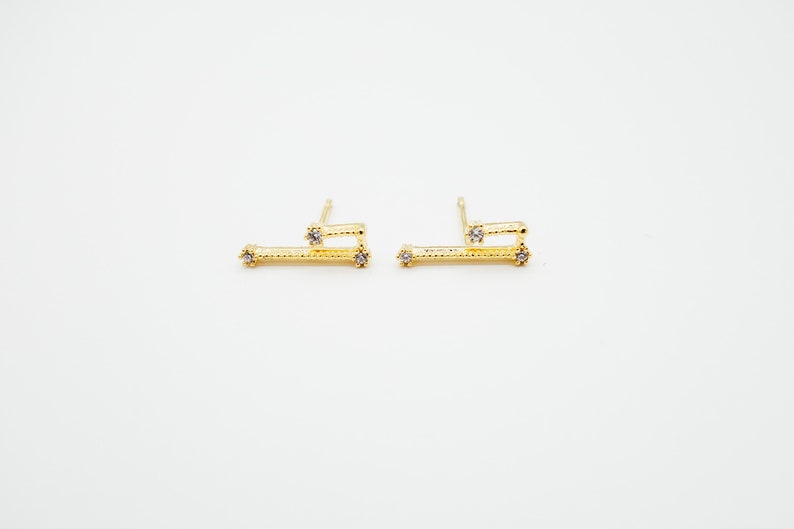 Aries Mar 21. Apr 19. Zodiac Earrings 925 Silver GOLD / SILVER / ROSEGOLD plated Star Constellation image 8