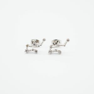 Gemini May 21. Jun 20. Zodiac Earrings 925 Silver GOLD / SILVER / ROSEGOLD plated Star Constellation image 5