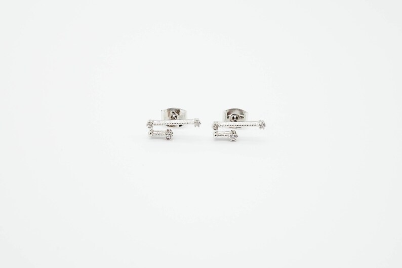 Aries Mar 21. Apr 19. Zodiac Earrings 925 Silver GOLD / SILVER / ROSEGOLD plated Star Constellation image 5