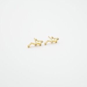 Gemini May 21. Jun 20. Zodiac Earrings 925 Silver GOLD / SILVER / ROSEGOLD plated Star Constellation image 8