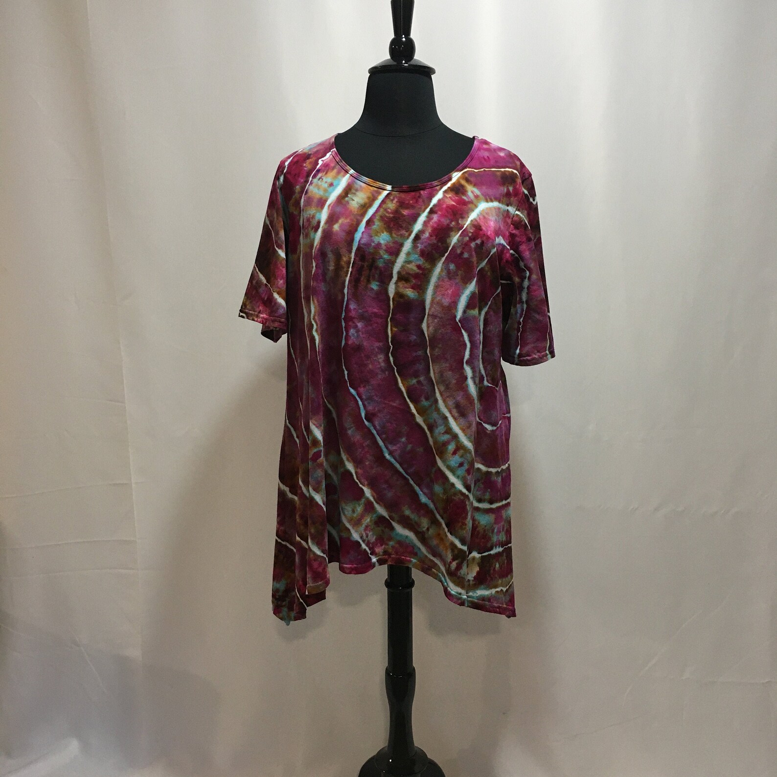 tie dye tunic plus size