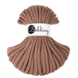Bobbiny Braided Cord, &quot;Mocha Mousse&quot; 3mm, 5mm, 9mm (108 yards/100m)