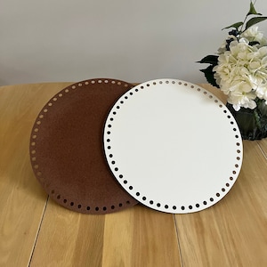 14" Round Hardboard Basket Bottom, Crochet Supplies