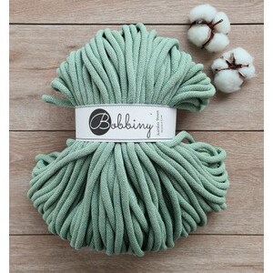 Bobbiny Braided Cord, &quot;Aloe&quot; 3mm, 5mm, 9mm (108 yards/100m)