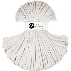 Bobbiny Braided Cord, &quot;Off White&quot; 3mm, 5mm, 9mm (108 yards/100m)