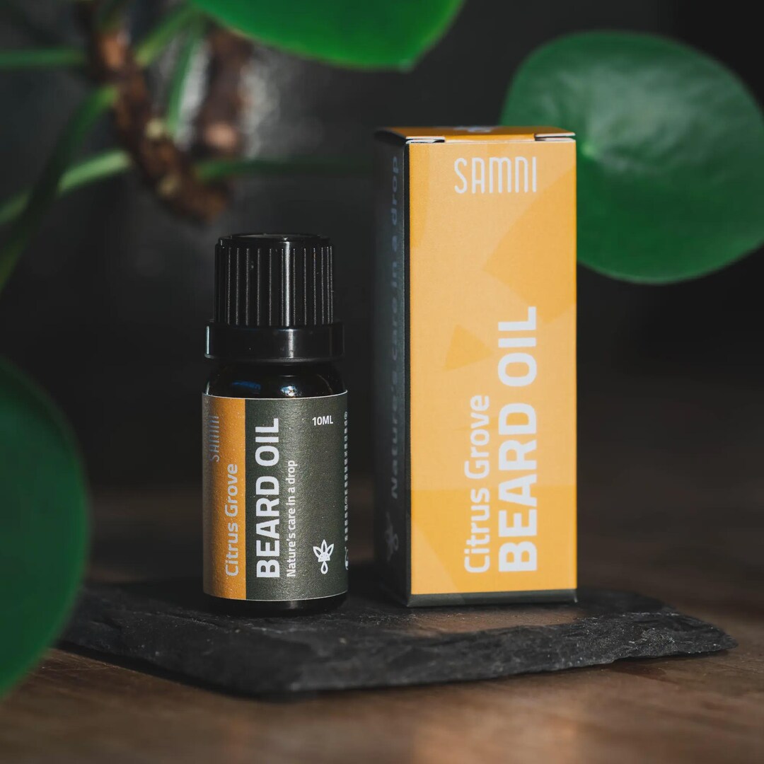 Samni Men Organic Cold Pressed Beard Oil 10ml Citrus Grove by Samni - Etsy