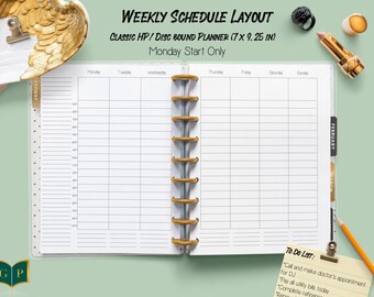 Undatierter Wochenplaner (Klassischer Happy Planner)