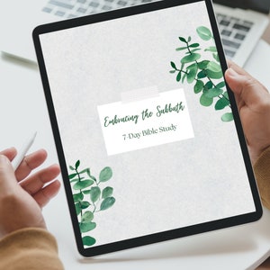 The Sabbath | Bible Study | Bible Verse Scripture | 7 Day Christian Workbook | Personal Bible Study | Group Bible Study