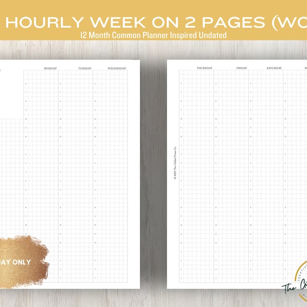 Half letter planner inserts yearly printable tracker printable planner
