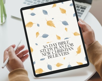 New Believers | Bible Study | Bible Verse Scripture | 30 Day Christian Workbook | Personal Bible Study | Group Bible Study
