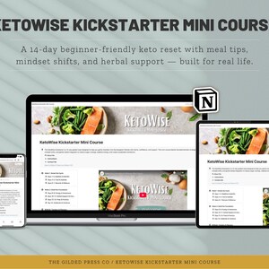 14-Day Keto Starter Mini Course | Easy Beginner’s Reset with Meal Tips, Herbal Support & Daily Motivation | KetoWise Digital Download