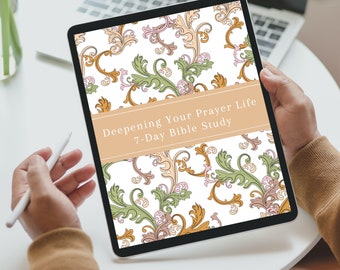 Prayer Life | Bible Study | Bible Verse Scripture | 7 Day Christian Workbook | Personal Bible Study | Group Bible Study