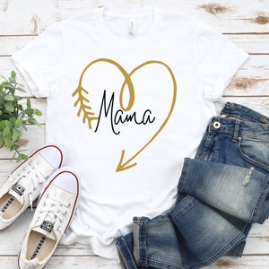 Mama | Women's Short Sleeve Tee, Mom Life Shirt, Mother's Day Gift Shirt, Valentine's Day Gift for Mom, Baby Shower Gift Shirt, Gift for Her