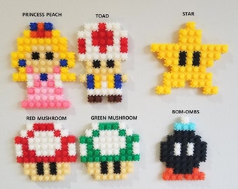 DIY Super Mario PIXEL Mini-Block Kits - Character Keychains