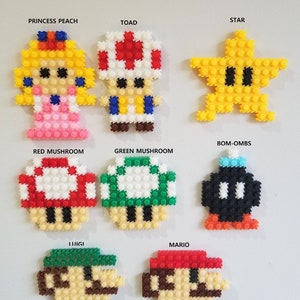 DIY Super Mario PIXEL Mini-Block Kits - Character Keychains