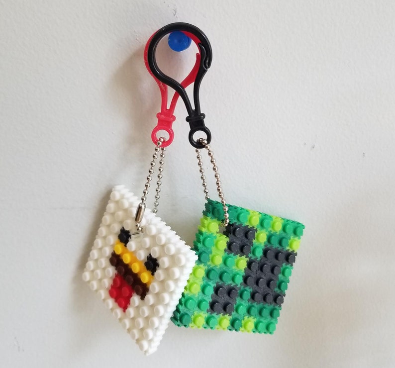 DIY Minecraft PIXEL Mini-Block Kits Make your own Minecraft Character keychains image 5