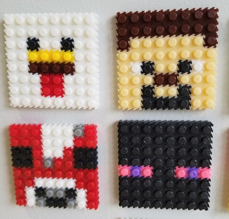 DIY Minecraft PIXEL Mini-Block Kits Make your own Minecraft Character keychains image 2