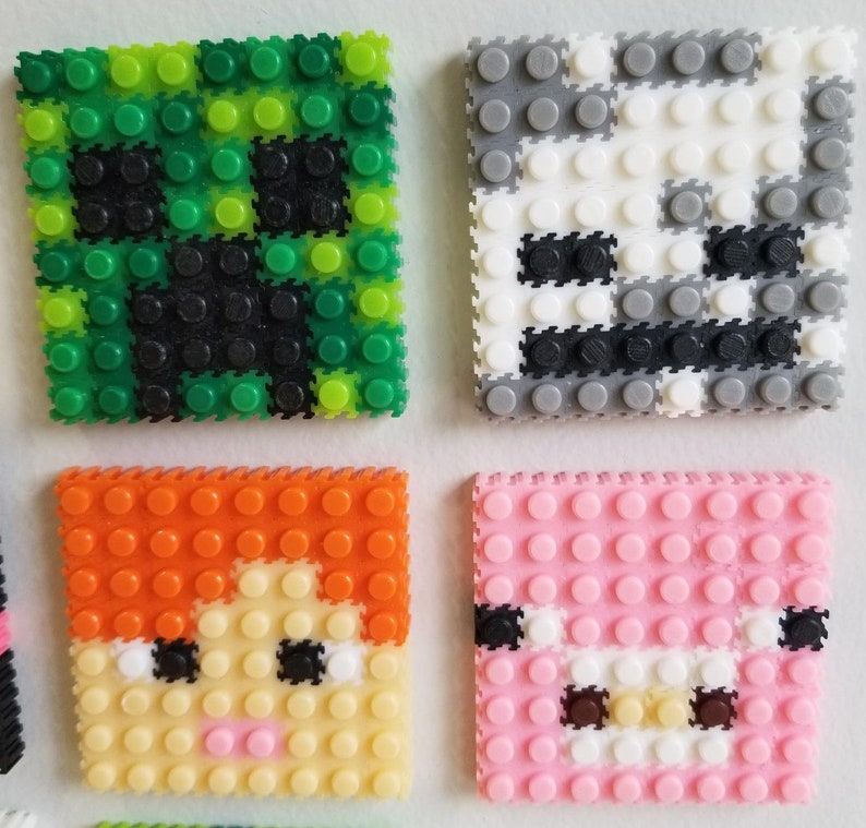 DIY Minecraft PIXEL Mini-Block Kits Make your own Minecraft Character keychains image 3