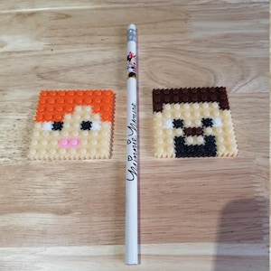 DIY Minecraft PIXEL Mini-Block Kits Make your own Minecraft Character keychains image 8