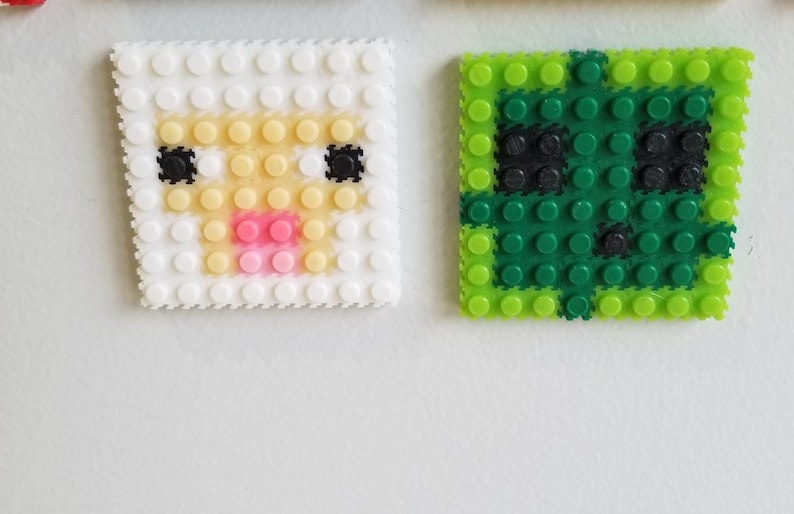 DIY Minecraft PIXEL Mini-Block Kits Make your own Minecraft Character keychains image 4