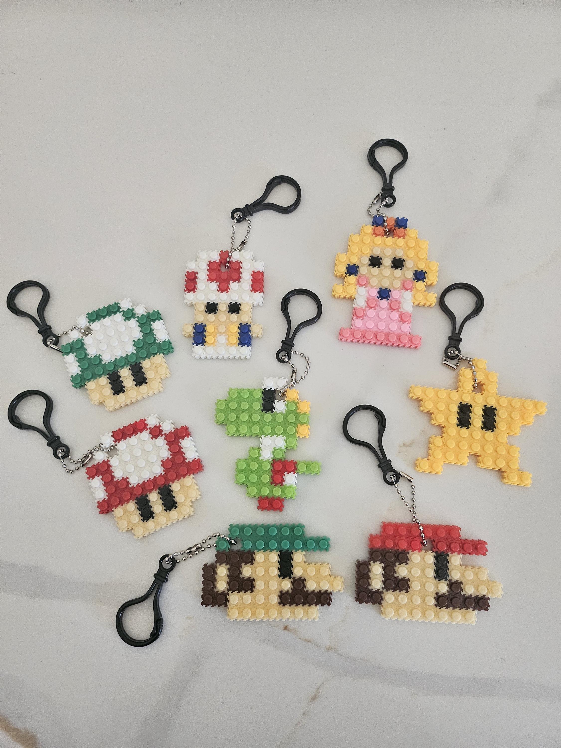 DIY Super Mario PIXEL Mini-block Kits - Yoshi, Luigi, Mario, Star
