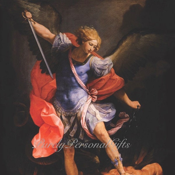 Instant Download: Saint Michael The Archangel Image - Catholic Religious Gift - Digital Prints 8" x 10"