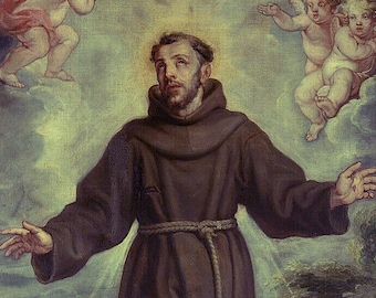 St Francis of Assisi Instant Download, Saint Francis Digital Image, St. Francis of Assisi Printable, Digital Prints