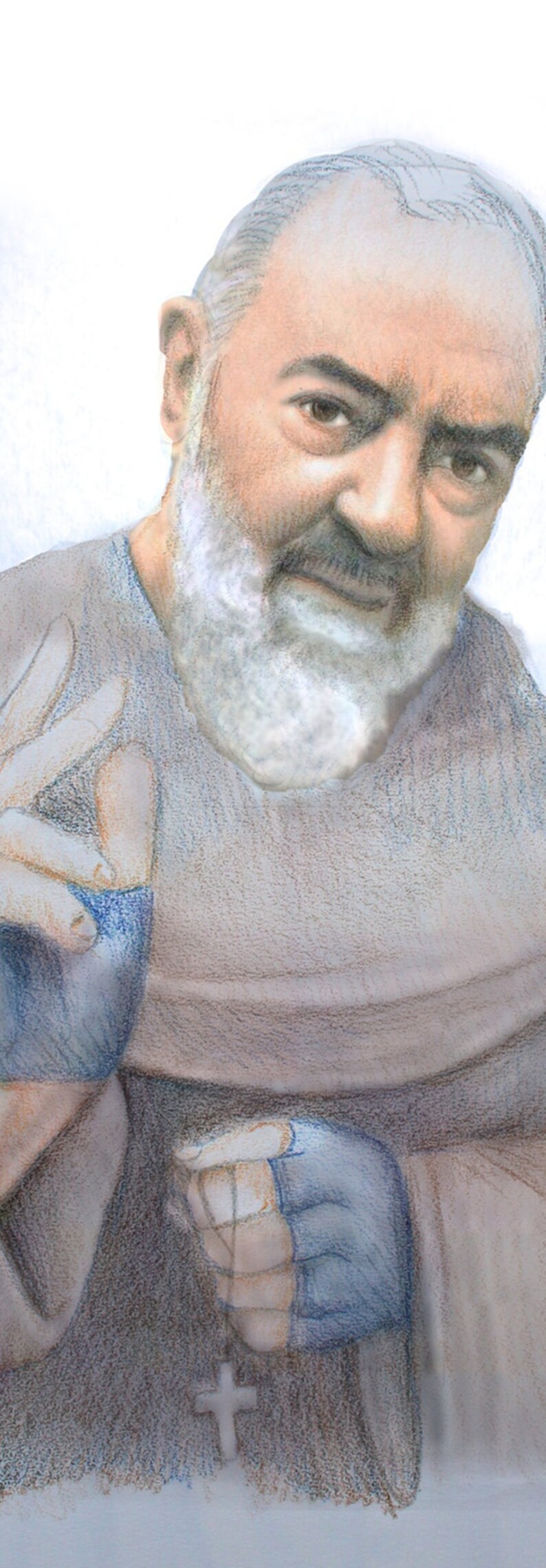 Saint Padre Pio Bookmark Padre Pio Prayer For Healing Patron Etsy