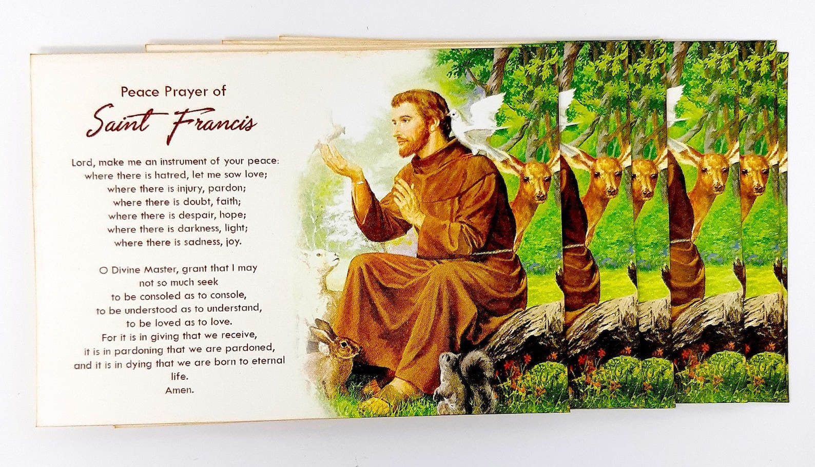 Prachtige St. Franciscus van Assisi gebed kaarten Sint - Etsy Nederland