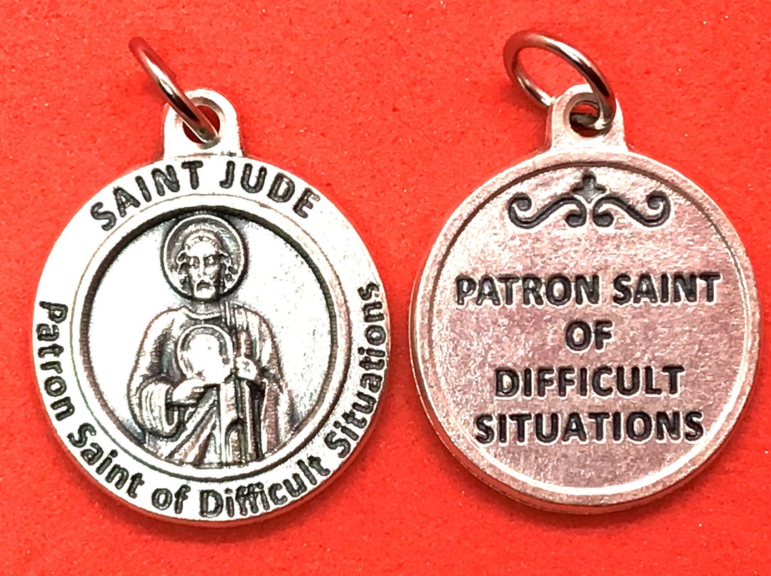 St Jude Medal St Jude Pendant Healing Saint Medal St Jude - Etsy Canada