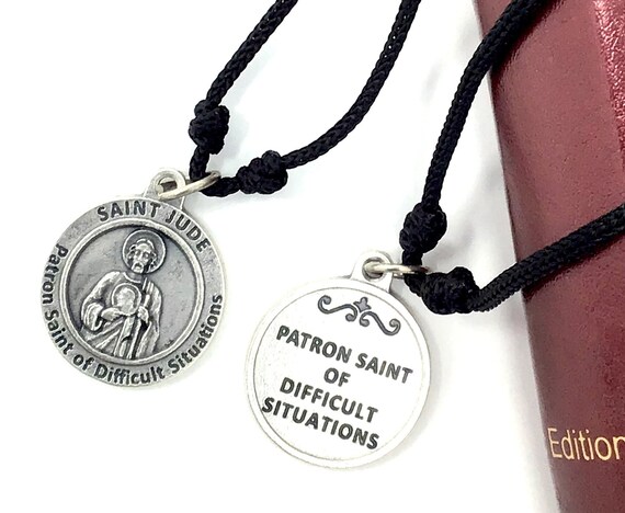 Saint Jude Necklace St Jude Christian Necklace Patron Saint - Etsy