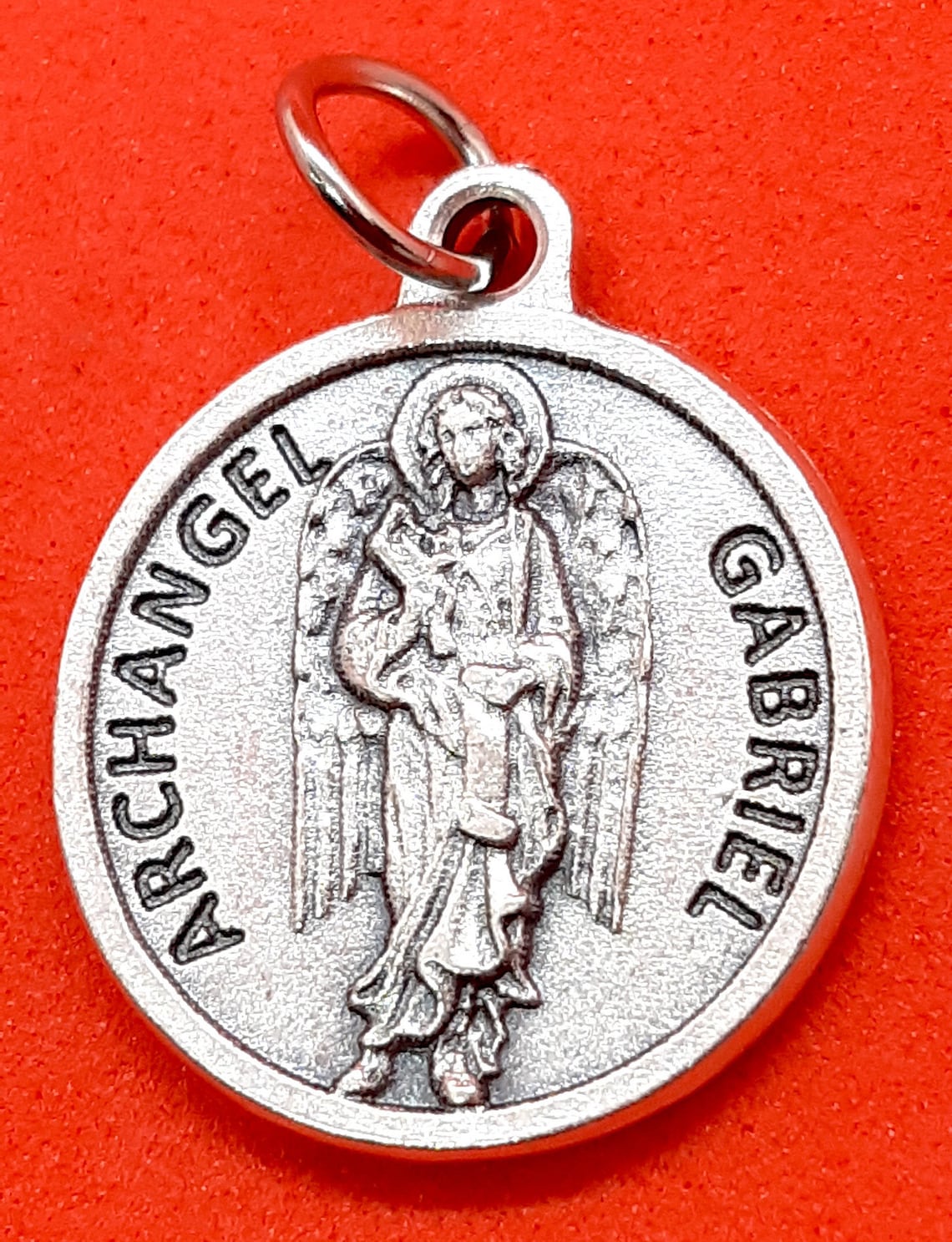 Archangel Gabriel Medal St Gabriel Pendant Saint Gabriel Etsy Canada