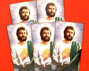 5 Saint Jude Wallet Size Images, Saint Jude Thaddaeus, Patron Saint of Desperate Cases and Lost Causes, Set of 5