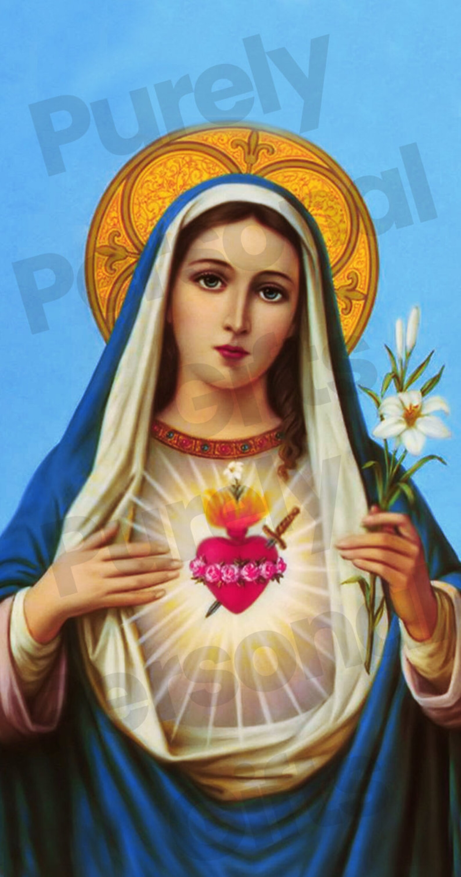 Printable Sacred Heart Of Mary Blessed Mother Mary Mother Of Etsy Printable Sacred Heart Of Mary Blessed Mother Mary Mother Of Etsy