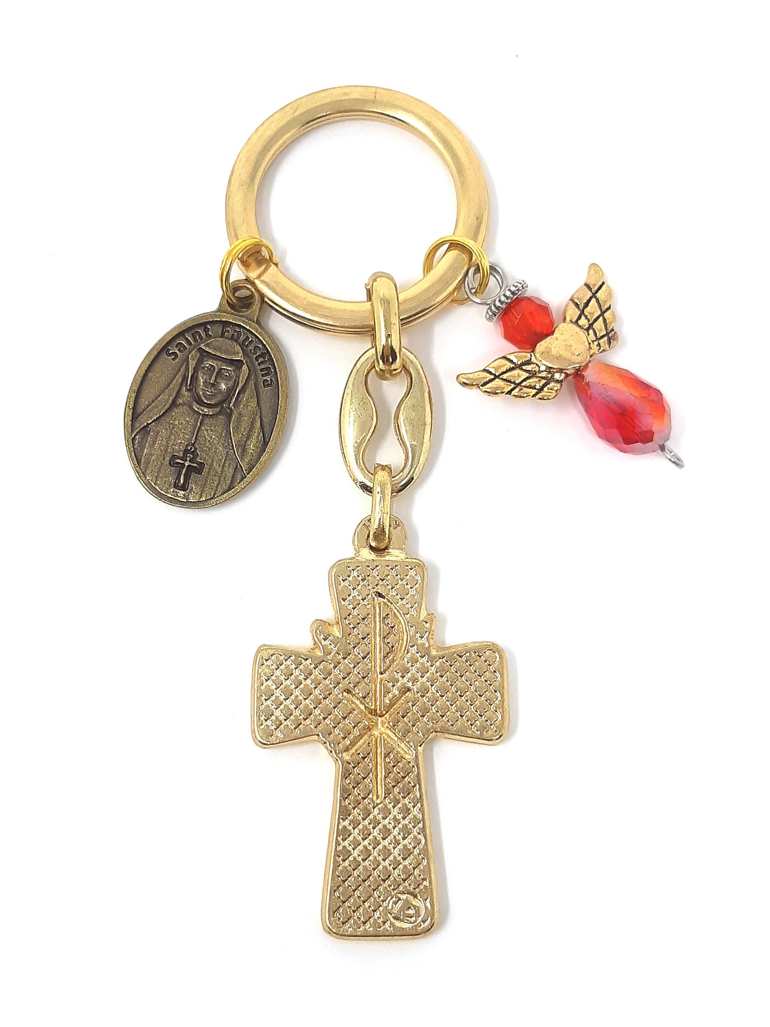 Confirmation Keychain Confirmation Gift Holy Spirit Cross Etsy
