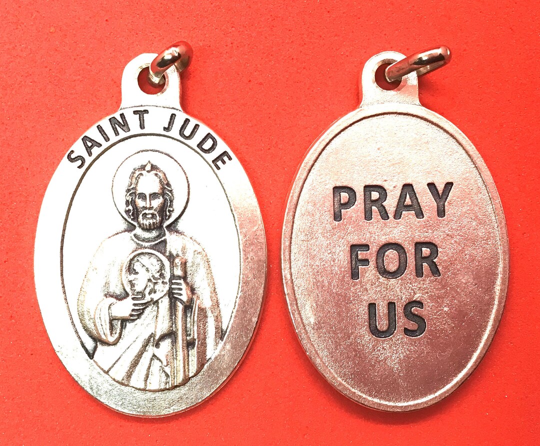 St Jude Medal St Jude Pendant Healing Saint Medal St Jude - Etsy