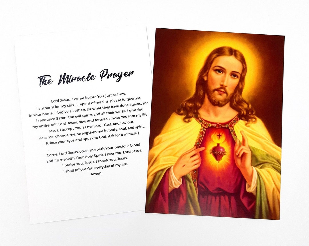 thumbnail image 2 of Sacred Heart Of Jesus Consecration Prayer Card 2 of 14