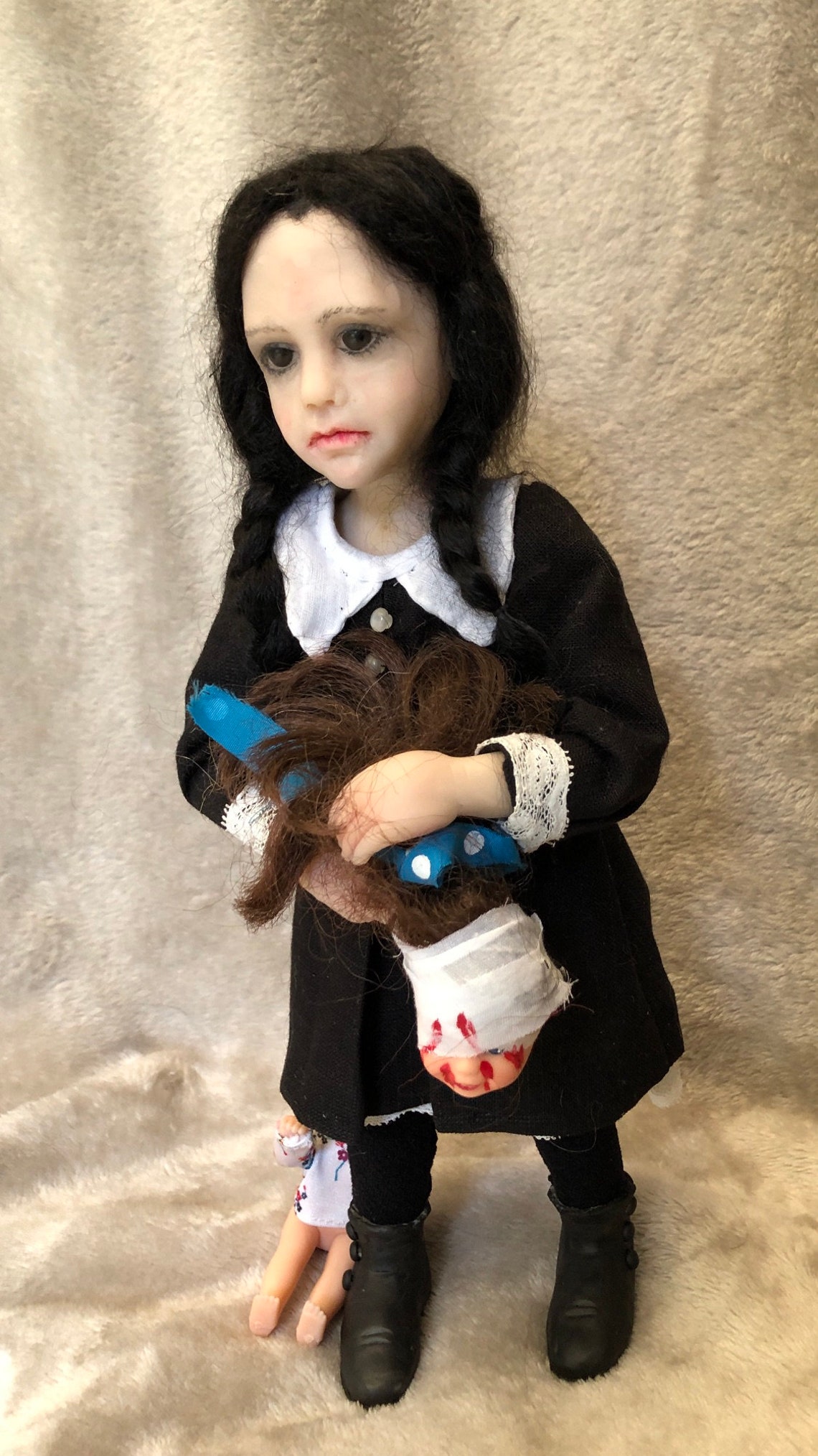 Wednesday Creepy Halloween Doll Etsy