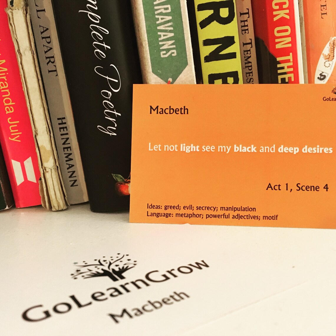 GCSE English Literature Macbeth revision flash cards Etsy